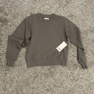 MATE THE LABEL Organic Fleece Shrunken Crew Neck Sweatshirt